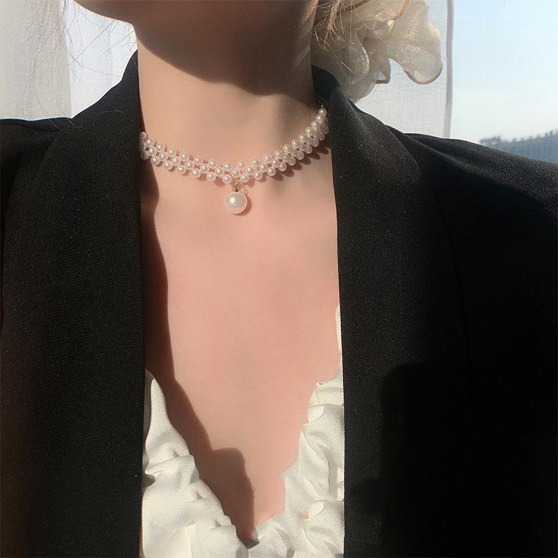 1 Pc Pearl Stone Choker For Women And Girls - Image 3
