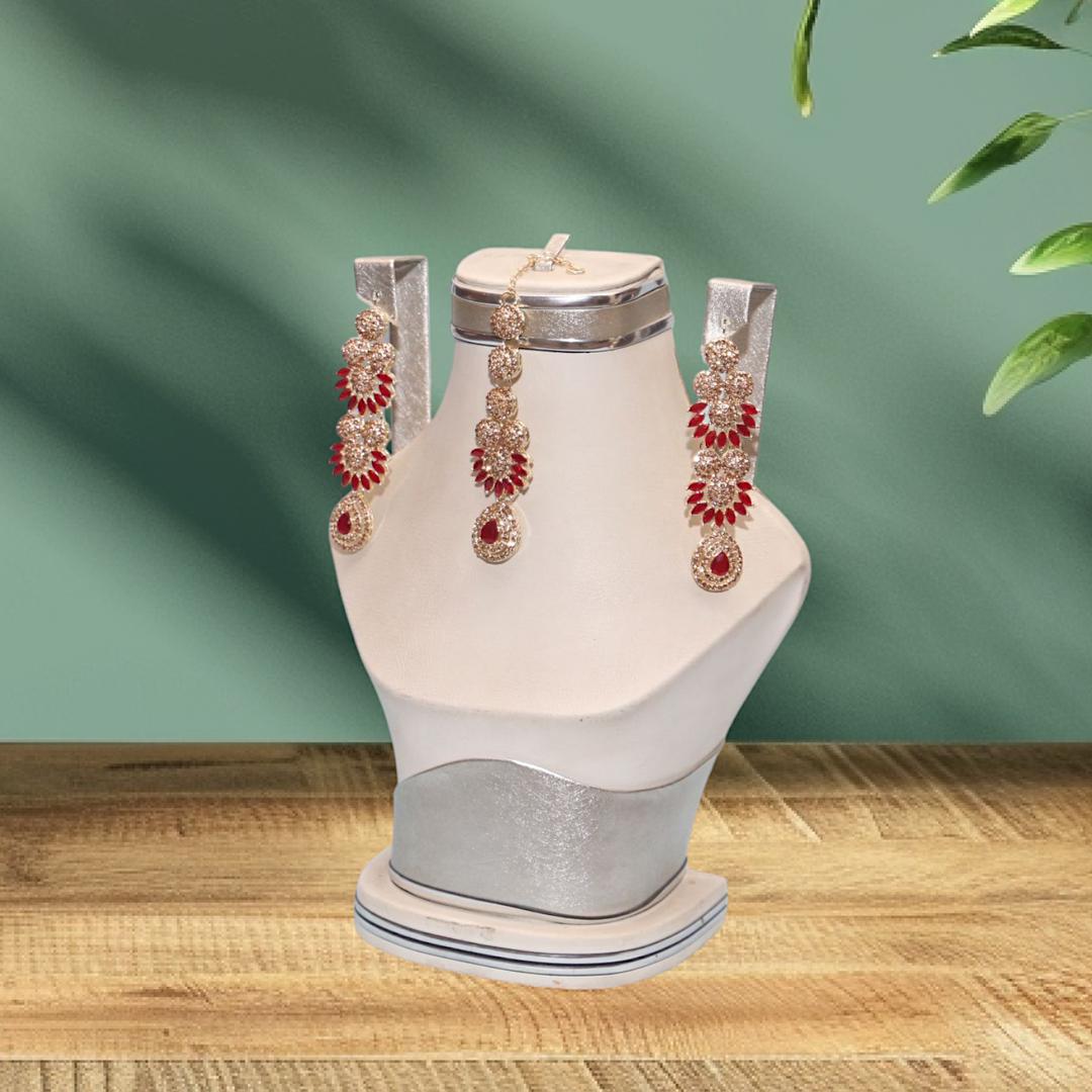 Bridal Gold Plated Crystal Bridal Set - Image 3