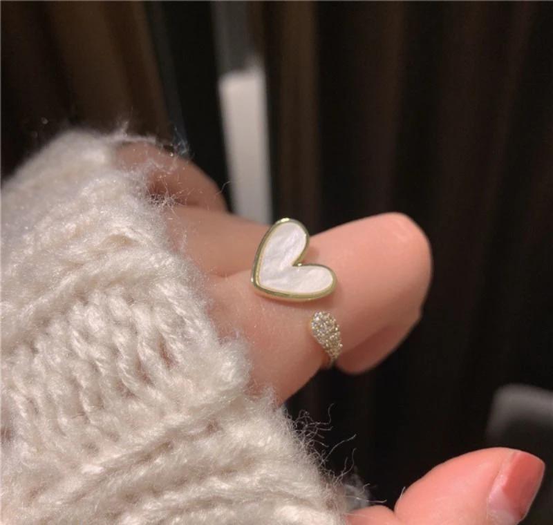 Heart Design Adjustable Ring